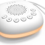White Noise Sound Machine, Portable Sound Machine for Sleep Baby, Kids & Adults, 20 Travel Soothing Sounds Brown/Pink Noise/Lullaby, Rechargeable, Timer, Memory & Night Light for Home, Nursery