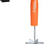 Mini Stainless Steel Meat Masher, Small Ground Beef Chopper, Mini-sized Pastry Dough Blender & Crumble Maker. Mini Meat Masher and pastry tool by Xidgets (Retro Orange)