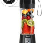 Portable Blender – Cordless 13oz. Personal Blender for Shakes and Smoothies, Licuadora, BPA Free, USB-C Rechargeable, Mini juicer for Travel, Leakproof, Juicer Cup, Ice Crush (Black)