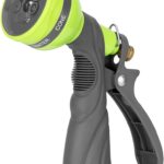 Flexzilla Garden Hose Nozzle – Metal 7-Pattern Adjustable Pistol Grip, NFZG66-E, ZillaGreen™