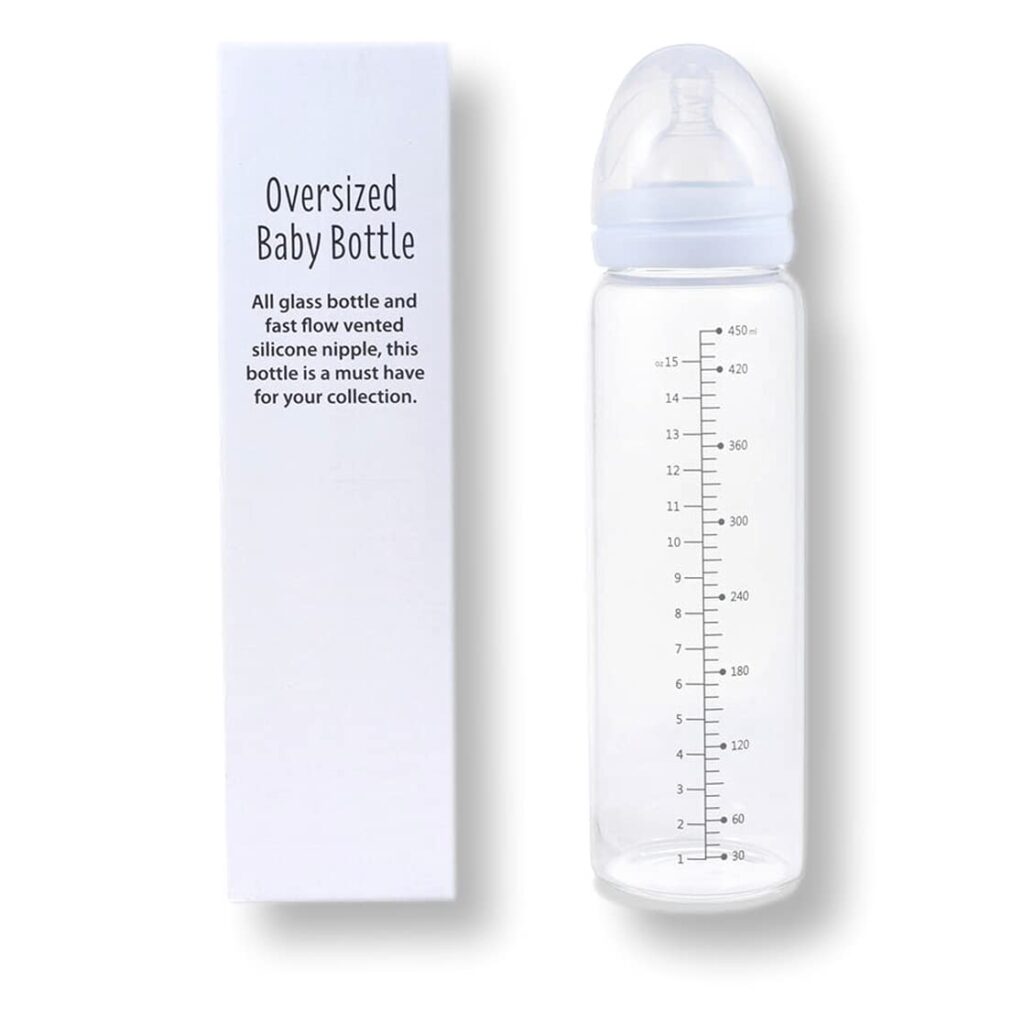 Rearz – Vintage White – Blank Specialty Adult Glass Feeding Bottle