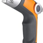 Garden Hose Nozzle Sprayer – 4 Spray Patterns, High Pressure, Thumb Control Flow Valve w/On-Off, Washers for Watering, Car & Pet Washing