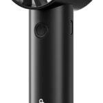 Gaiatop Portable Mini Fan, 3 Speed Handheld Fans with Power Display Flashlight, USB Rechargeable Battery, Lightweight Personal Cooling for Women Men Indoor Outdoor Travel Black