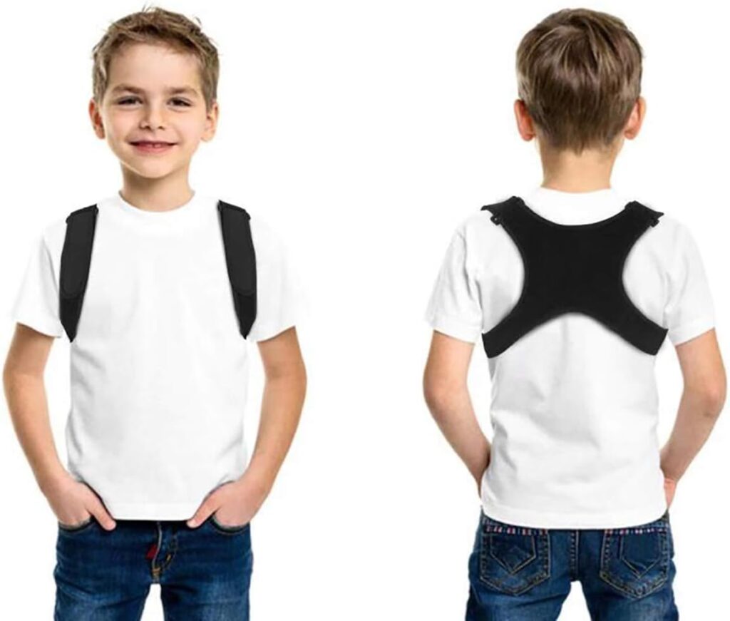 Posture Corrector for Men Women&Children Upper Back Brace Adjustable and Effective Clavicle Support Device for Thoracic Kyphosis and Shoulder Pain Relief