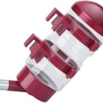 No Drip Dog Kennel Water Bottle Dispenser for Crate, 400ml Dripless Pet Drinking Fountains Kettle with Automatically Feeding Water (Red) (Red)