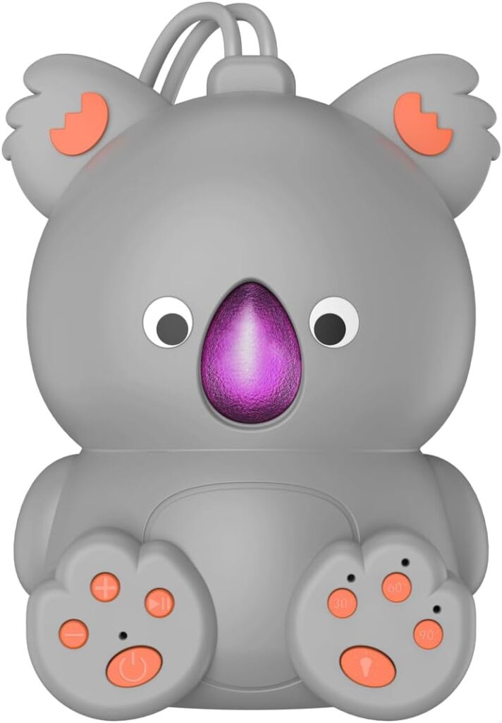 Baby Sound Machine White Noise Machine with Bluetooth Speaker, Portable Soothing Sounds Music Memory Function Sleep Sound Timer Soother for Baby