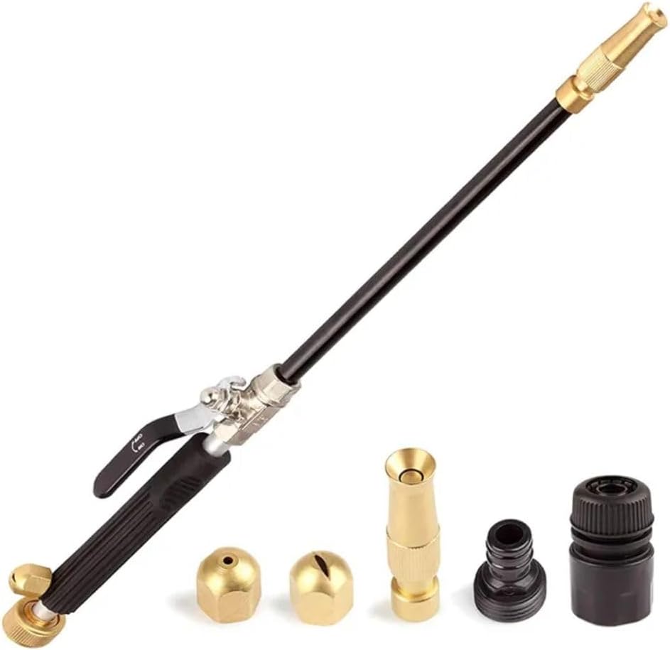 Hicks Ridge Garden Hose Nozzle Sprayer – Heavy Duty High Power Water Wand – Pressure Washer Gun Attachment – Garden Hose Jet Nozzle