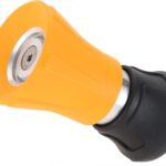 Fireman Hose Nozzle, Yellow Garden Hose Nozzle, High Pressure Sprayer Nozzle for Car Washing, Patio Cleaning, Watering Lawn and Garden, Universal Fit Garden Hoses