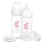 Nenesupply Feeding and Storage Bottles Collection for Spectra S1 S2 Motif Luna Breast Pumps 2 pc 9oz 280ml with Sealing Disc Anti Colic Feeding Breastmilk Storage Replace Spectra Bottles