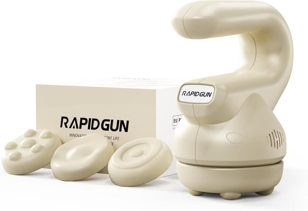 Prime Handheld Mini Therapy Massager – 3D Rotating &Vibrating Deep Tissue Back Massager, Adjustable Multi-Speed Trigger Point Massage Tool for Body Pain Relief, Portable Muscle Recovery Gift