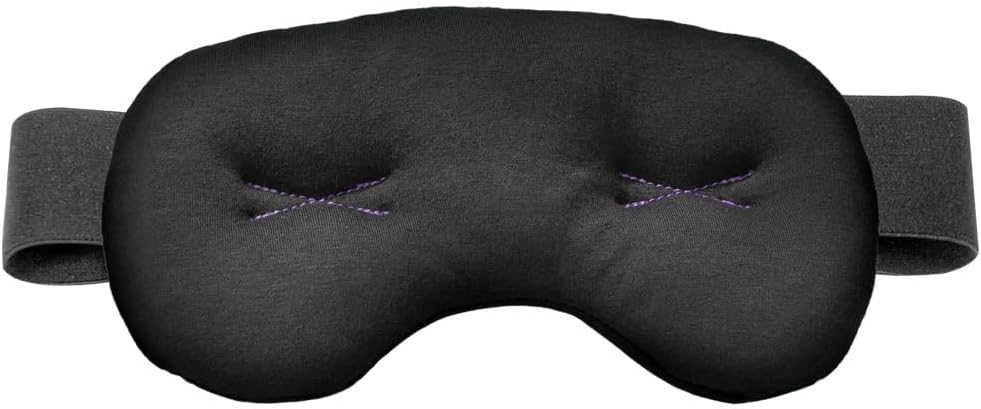 Brownmed IMAK Eye Pillow – Sleep Mask with ErgoBeads for Pain Relief – Cooling & Relaxing Sleep Aid – Black