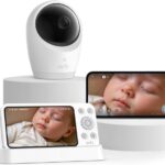 eufy Security Baby Monitor E21 with 4K UHD Camera, 5” 720p Display, 8X Zoom, Hybrid Wi-Fi and No Wi-Fi Connection, 24/7 Recording in app, Pan-Tilt, Portable Camera with Built-in Battery, ANR