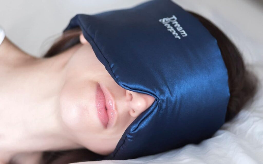 Hypoallergenic Sleep Masks for Sleeping | Chronic Migraine | | Side and Back Sleep mask | Free Lifetime Replacements. Large Straps, Silky Total Blackout mask. Dream Sleeper Mascara dormir | Women Men