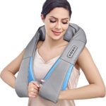 Shiatsu Neck and Back Massager with Heat, Deep Tissue 4D Kneading Massage Pillow for Neck, Back, Shoulder, Leg, Body Muscle Pain Relief, Use at Home, Office, Car