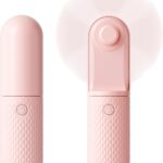 Handheld Mini Fan, Rechargeable Battery Operated small Portable Fan Up to 15 Working Hours, Powerful Safety Design Pocket Fans for Travel/Outdoor/Concert/Beach/Make-up, Gifts for Mom, Teens, Pink