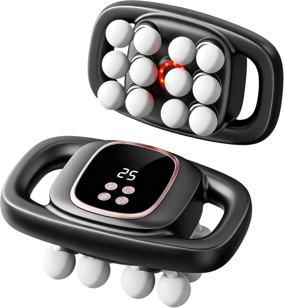 12 Head Massage Gun Deep Tissue with 3 Model & 30 Levels, Cordless Quiet Back Massager for Pain Relief Deep Tissue, Neck Massager Birthday Gifts for Men