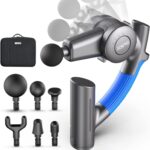 RENPHO R4 Massage Gun with Adjustable Arm, Back Massager for Athletes, Portable Deep Tissue Percussion Muscle Tool with Carry Case, Gifts for Men and Women