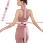 Posture corrector,hunchback corrector,yoga stick, Stretching Tool For Humpback Correction, Retractable Design for Adult and Child(Pink)
