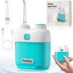 Portable Water Flosser, Cordless Oral Irrigator for Teeth, Mini Flossing Cleaning with Removable Tank, Travel Water Flosser with 3 Modes & IPX7 Waterproof