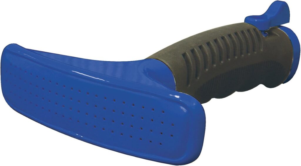 Dramm ColorStorm Premium Fan Spray Nozzle for Garden Hose with One Touch Thumb Controlled Valve, for Garden, Yard, Watering Plants, Blue