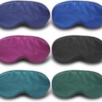 Silk Sleep Mask 6 Pack – Soft, Breathable, Reduces Puffy