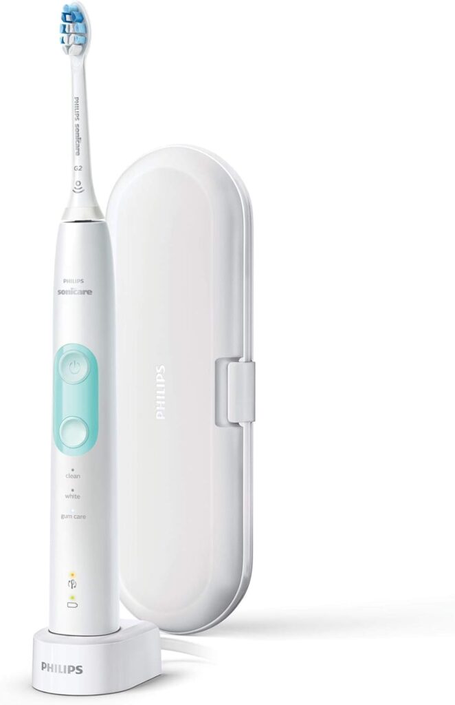 Philips Sonicare ProtectiveClean 5100 Electric Rechargeable Electric Power Toothbrush, Gum Health, Frustration Free Packaging, White, HX6857/32