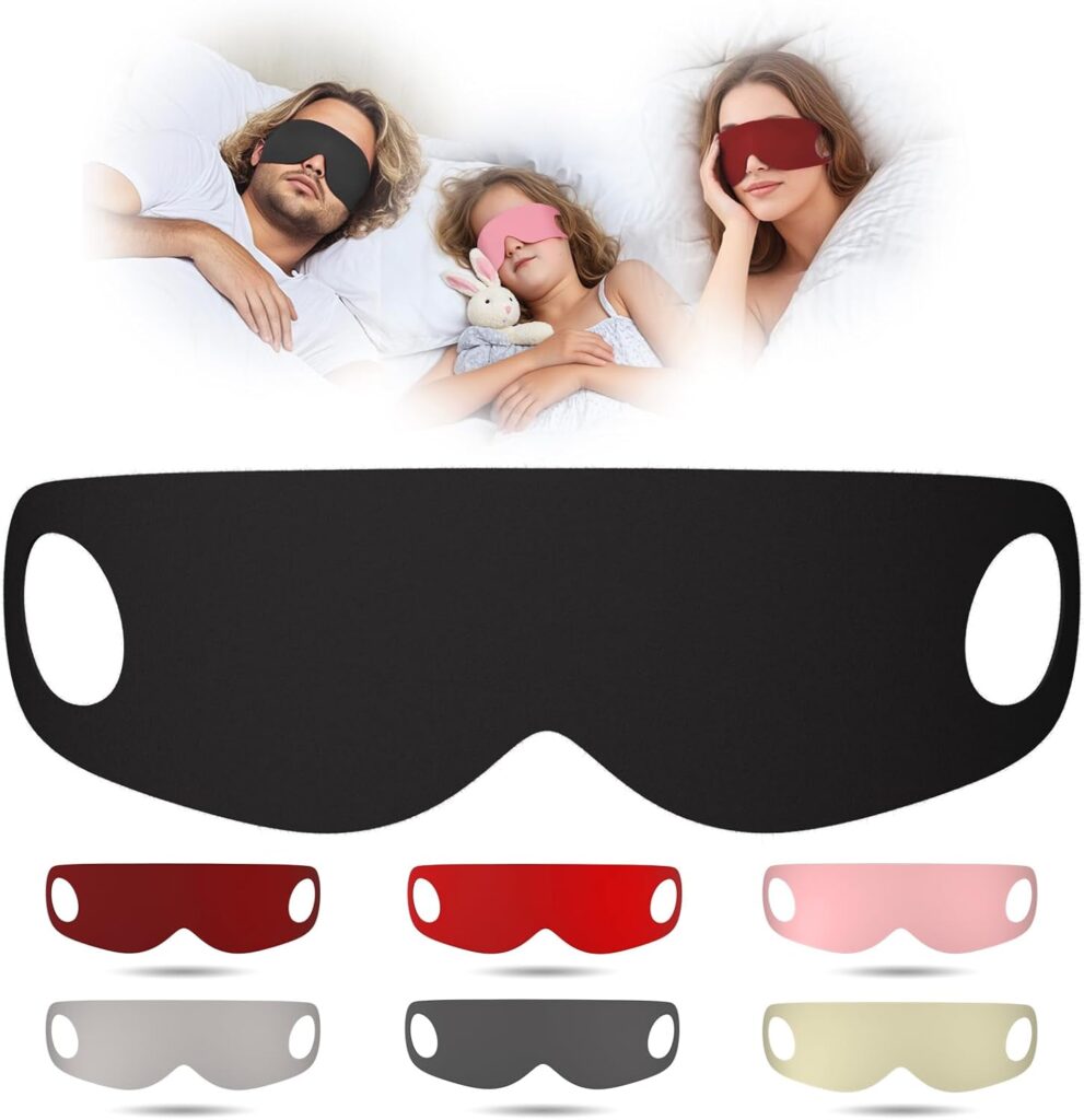 Sleep Mask for Women,Men,Kids-Light Blocking Eye Mask and Eye Covers,Breathable Blackout Sleeping Mask,Zero Pressure for All Sleep Positions,Travel & Yoga,7 Pack