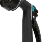 Gilmour Medium Duty Garden Hose Nozzle with 7 Adjustable Spray Patterns, Water Hose Nozzle for Watering Garden or Lawn, Black