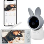 ARENTI Baby Monitor, Cry & Motion Detection, 2K Smart Baby Camera with 5-Inch Upgraded Wireless Display, Two Way Audio, Super Night Vision, Temp & Humidity Sensor, Lullabies