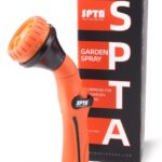 SPTA Hose Nozzle Heavy Duty, Metal Water Hose Sprayer for Garden, 8 Spray Patterns, High Pressure, Thumb Flow Control, On/Off Valve, Ideal for Outdoor Lawn & Plant Watering, Car & Pet Washing