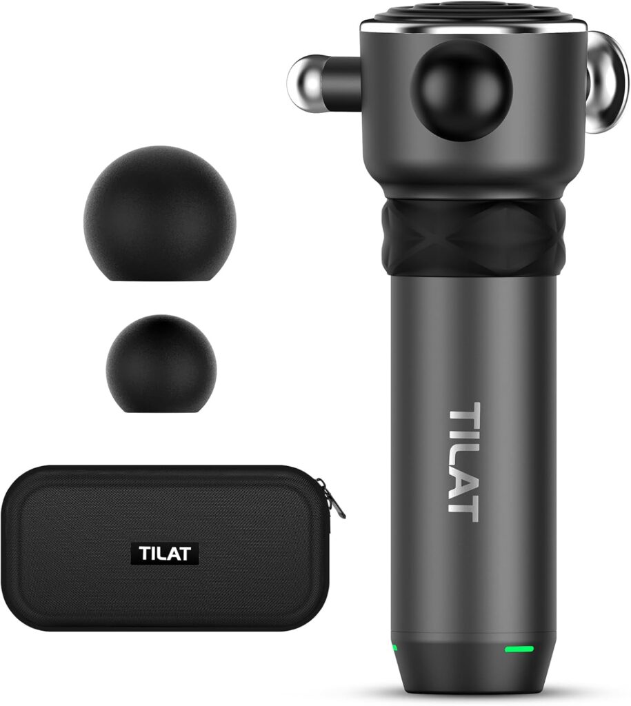 Massager Gun Deep Tissue, Cordless Vibrating Muscle Massage Gun – Handheld Quick Release Massager for Back, Neck and Fascial Binding – Targetred Trigger Point Therapy Massage Gun