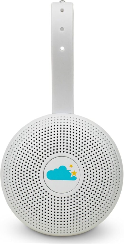 Yogasleep Hushh+ Portable White Noise Machine for Baby, 20 Soothing Natural Sounds, Amber Night Light, Wireless Charging & Speaker, Compact Size, Noise Canceling for Better Sleep & Nursery Must Have