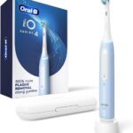 Oral-B iO Series 4 Electric Toothbrush with (1) Brush Head, Rechargeable, ICY Blue