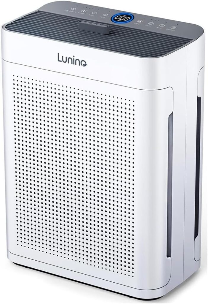 Air Purifiers for Home Large Room up to 3000sq.ft, LUNINO HEPA Double-Sided Air Purifier with Washable Filter, PM 2.5 Display Air Quality Sensors, Air Cleaner for Pets Hair, Odor, Dust, Smoke, Pollen