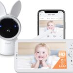 ARENTI Baby Monitor, 2K Smart Baby Camera with 5-Inch Upgraded Wireless Display, Super Night Vision, Lullabies, Cry & Motion Detection, Temp & Humidity Sensor, Two Way Audio