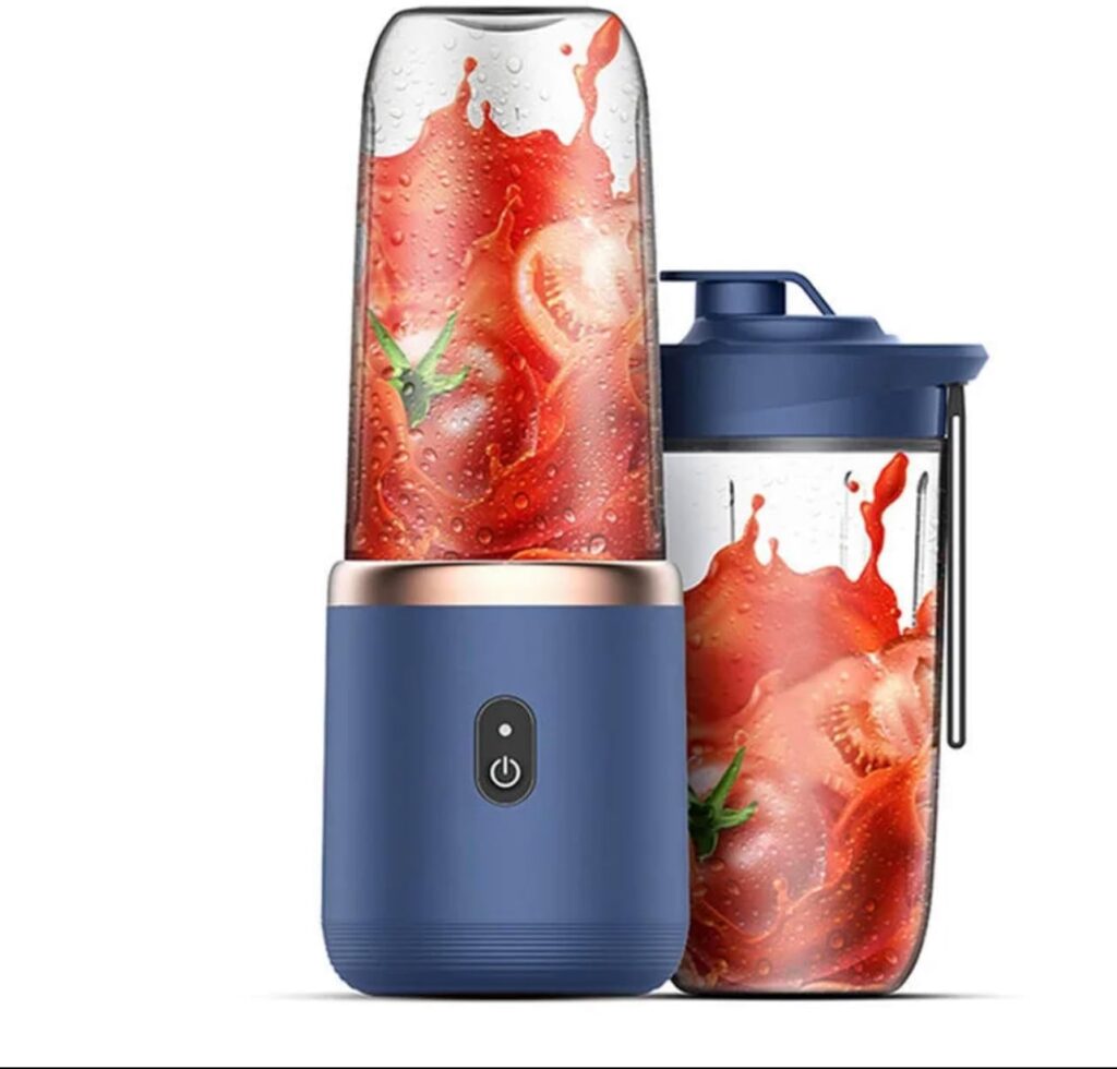 Portable Mini Blender, USB Rechargeable 300ML Personal Blender for Shakes and Smoothies, Single-Serve Blender for Traveling, Single-Serve Blender with Stainless Steel Blades (PINK)