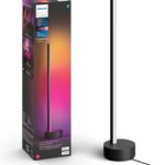 Philips Hue Signe Smart Table Lamp, Black – White and Color Ambiance LED Color-Changing Light – 1 Pack – Control with Hue App – Works with Alexa, Google Assistant, and Apple Homekit