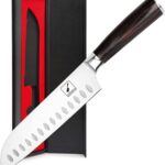 imarku Chef Knife 7 Inch Kitchen Knife Ultra Sharp Santoku Knife – 7Cr17Mov Japanese Chefs Knife, Kitchen Gadgets 2025, Apartment Essentials, Birthday Gifts for Him Her, Best Gifts for Women Men