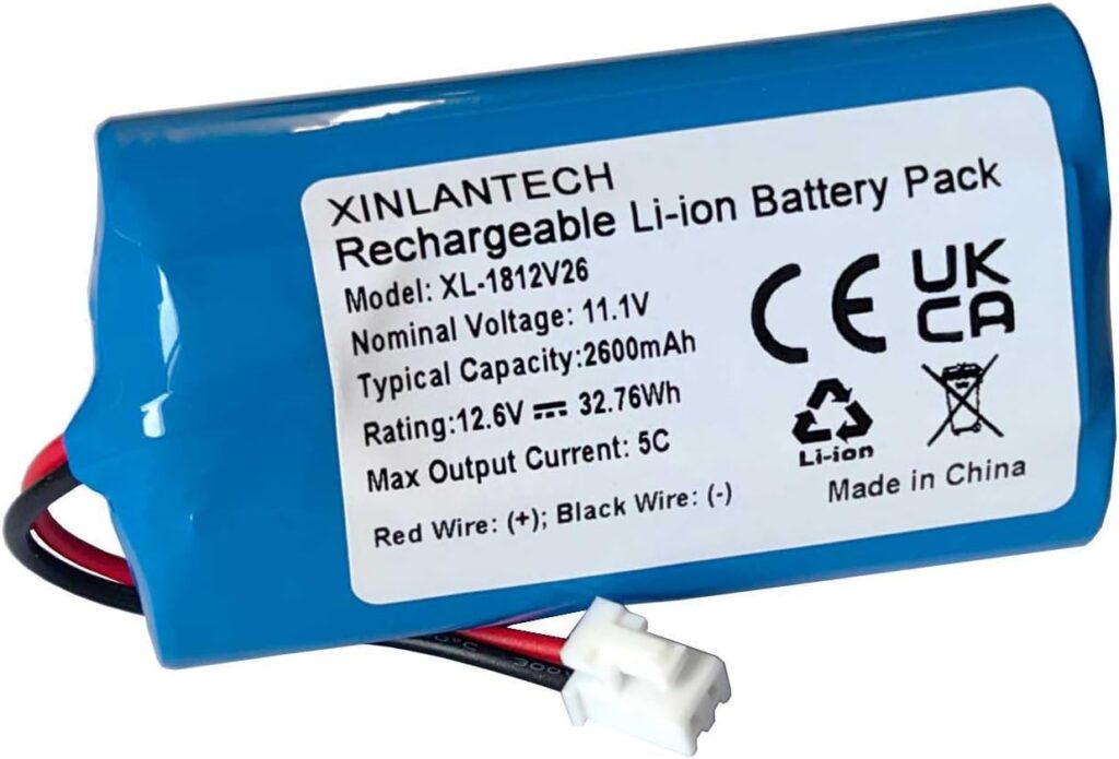XINLANTECH 18650 3s1p Rechargeable Li-ion 2600mAh Battery with 2P Plug for Muscale Massage Gun DIY Triangle Structure Batteries / 11.1v 2600mah 3s1p 18650