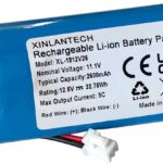 XINLANTECH 18650 3s1p Rechargeable Li-ion 2600mAh Battery with 2P Plug for Muscale Massage Gun DIY Triangle Structure Batteries / 11.1v 2600mah 3s1p 18650