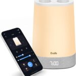 Baby Sound Machine, Nursery Night Light for Kids, Alarm Clock, White Noise Machine for Sleeping, OK to Wake Clock for Toddlers, APP Control, Fan Rain Wave, Sleep Trainer