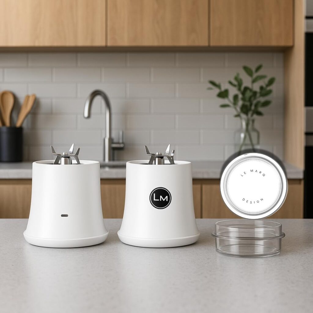 Personal Portable Ball Mason Jar Blender Attachment for wide mouth jars. DESIGNED FOR BALL WIDE MOUTH JARS