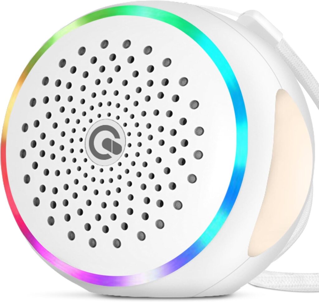 White Noise Sound Machine with 27 Soothing Sounds,Sleep Sound Timer and Memory Function – Portable Sound Machine for Baby and Adult at Home,Office,Travel and More