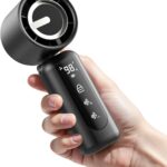 Portable Handheld Mini Fan,Speed(1-100) Adjustable Turbo Personal Fan,4000mAh Battery Rechargeable,AI Digital Display,Gifts for Women Men Camping Travel Summer Outdoor