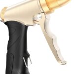 Garden Hose Nozzle Heavy Duty, Metal Hose Sprayer Nozzle with High Pressure, Adjustable Spray Patterns, 3/4″ Thread, Suit for Lawn Care, Watering Plants, Car, Pet, Outdoor