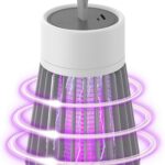 Rechargeable Hanging Mosquito Killer Lamp – Portable UV Insect Trap for Indoor/Outdoor, USB-Powered with Grid for Camping, Bedroom, Patio