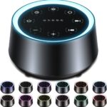 EasyHome Sleep Sound Machine White Noise Machines with 30 Soothing Sounds 12 Adjustable Night Light 10 Adjustment Brightness 32 Levels of Volume 5 Timers and Memory Function Home Travel Office