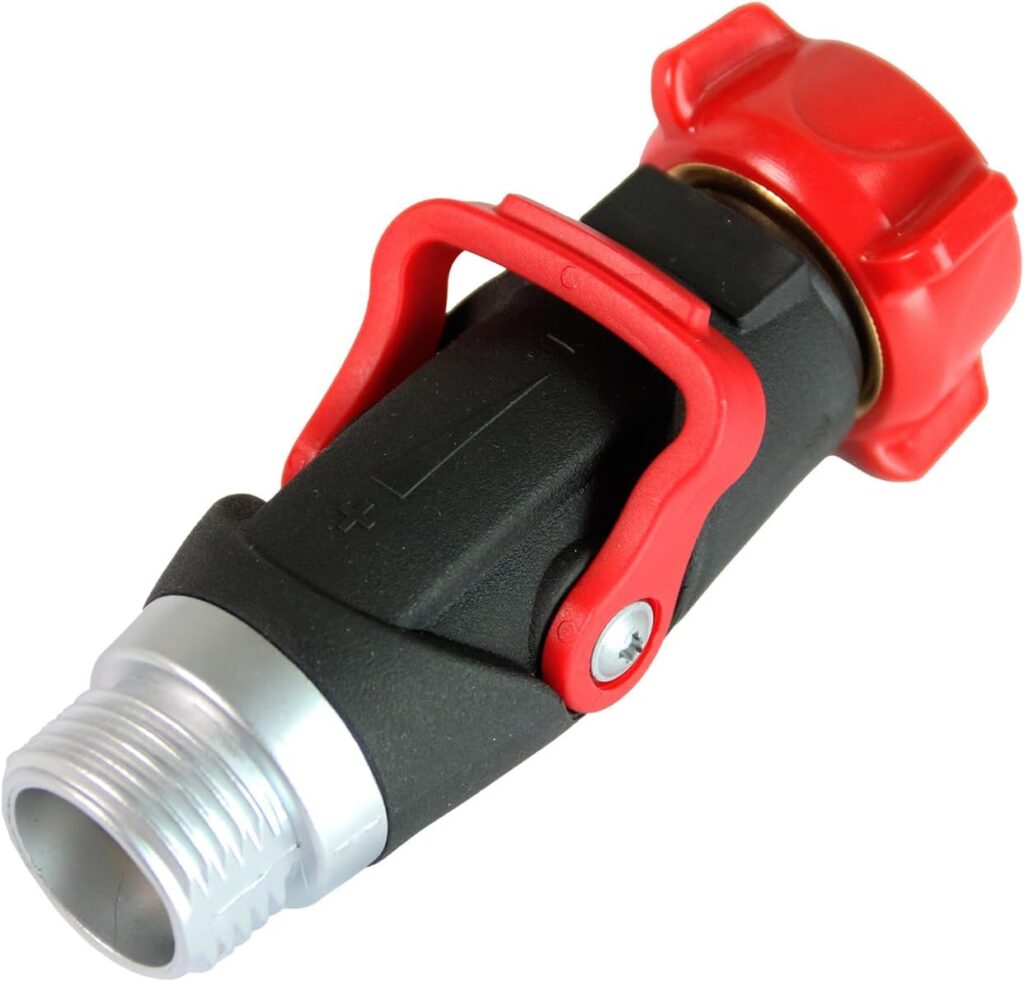 Chapin 6-9479: Deluxe 1-Way Shutoff Hose Connection, Fits Standard Garden Hoses, Metal and Plastic Construction with Shut-Off Valves, Leak-Free, High Volume Water Flow for Landscaping and Outdoor Use