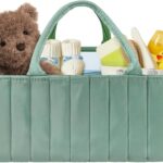 Baby Diaper Caddy Organizer and Storage,Diaper Bag,Baby Shower Gifts,Nursery Diaper Storage Bin and Car Organizer for Diapers and Baby Wipes,Newborn Essentials Must Haves