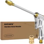 Garden Hose Nozzle, High Pressure Water Hose Nozzle Sprayer Head,fits 3/4” Garden Hose Thread,for Lawn & Garden,Washing Cars,Watering Garden,Cleaning,Showering Dogs&Pets